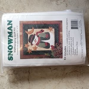 Snowman Wallhanging Quilt Kit